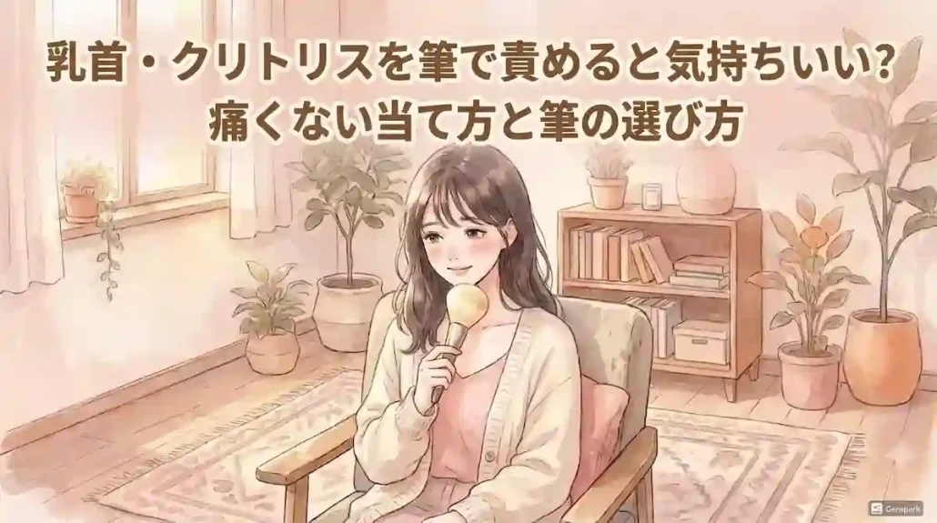 乳首・クリトリスを筆で責めると気持ちいい？痛くない当て方と筆の選び方