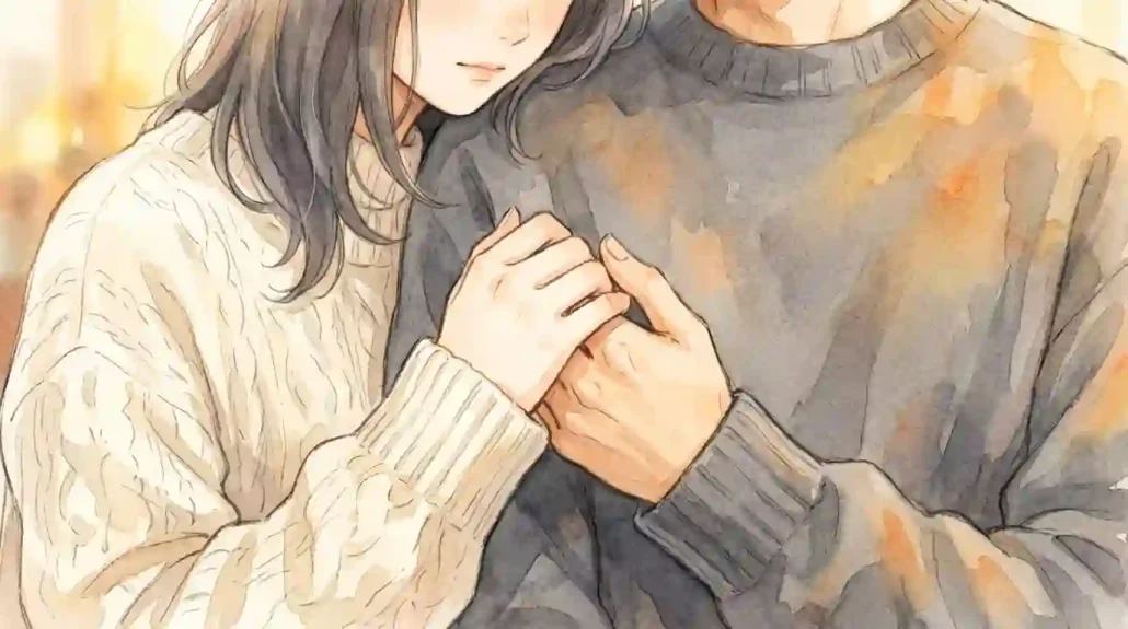 「手をつなぐ」「寄りかかる