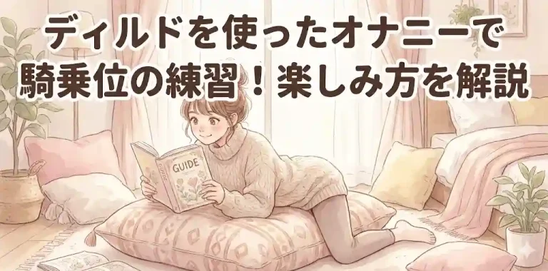 ディルドと騎乗位 メインテキスト：ディルドを使ったオナニーで騎乗位の練習！楽しみ方を解説 方向性：楽しみ方、好奇心