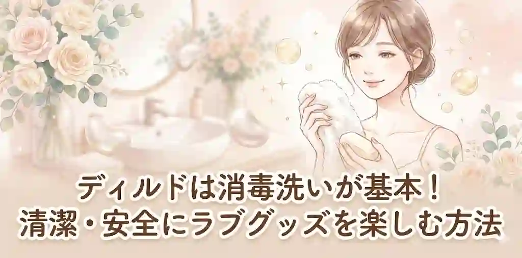 ディルドは消毒洗いが基本！清潔・安全にラブグッズを楽しむ方法