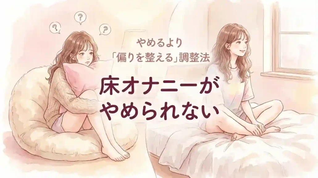 床オナニーがやめられない