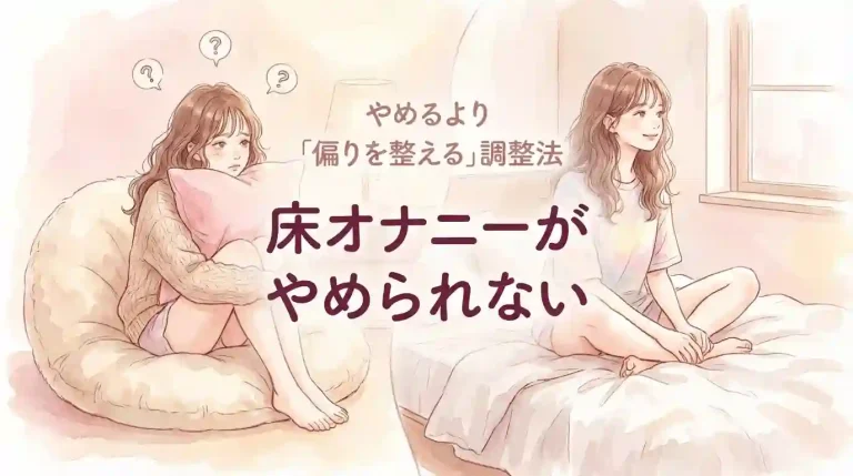 床オナニーがやめられない