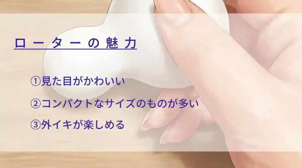 ローターの3つの魅力