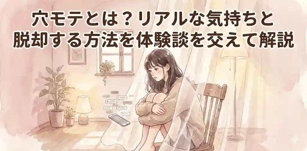 穴モテとは？リアルな気持ちと脱却する方法を体験談を交えて解説