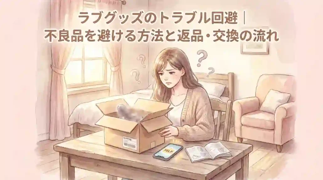 ラブグッズのトラブル回避｜不良品を避ける方法と返品・交換の流れ