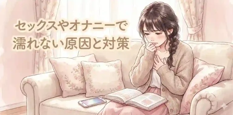 セックスやオナニーで濡れない原因と対策