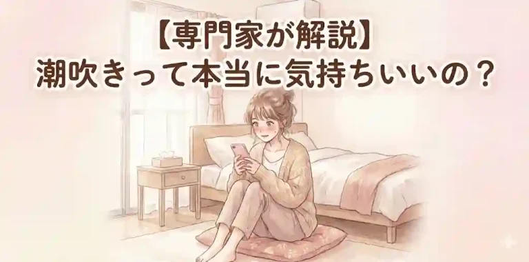 【専門家が解説】潮吹きって本当に気持ちいいの？メカニズム・方法・注意点とおすすめグッズ