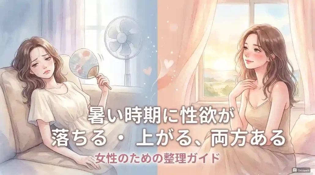 暑い時期に性欲が落ちる・上がる、両方ある｜女性のための整理ガイド