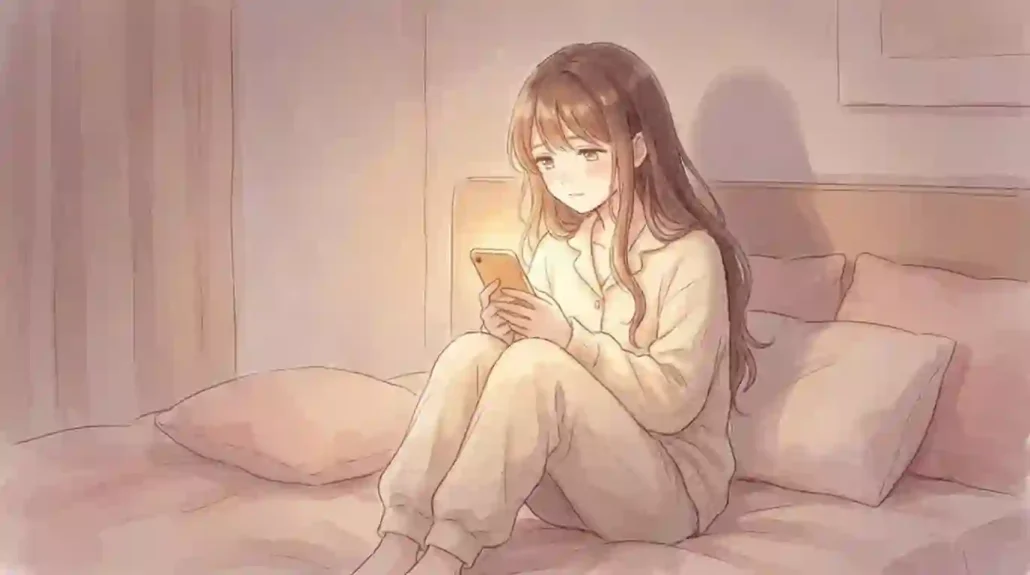 夜、部屋の明かりを落としたあと