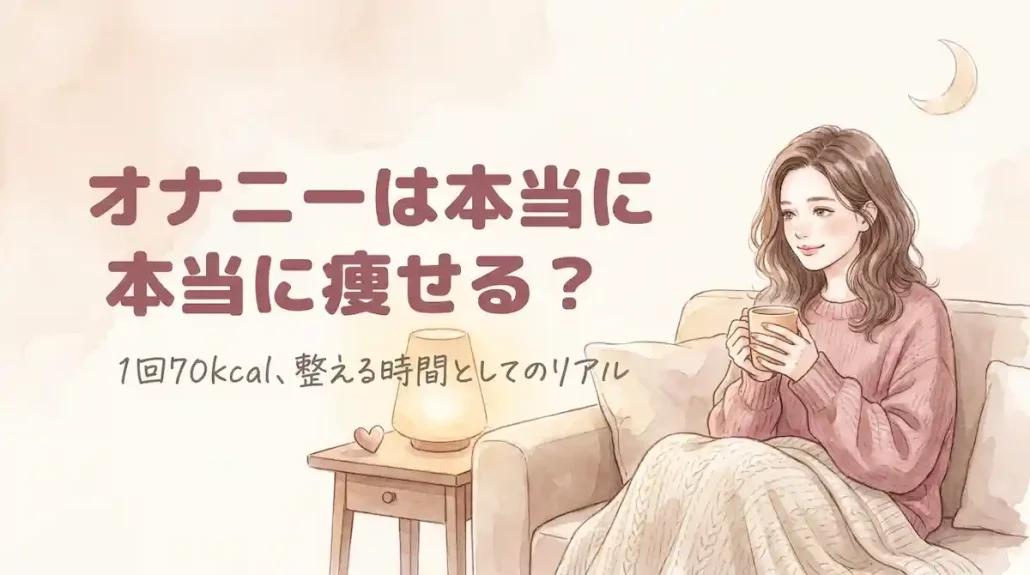 オナニーは本当に痩せる？1回70kcalと食欲調整のリアルを、無理せず整える人へ